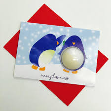 Second Ave Biglietto Auguri 'Buon Primo Natale Come Nonni' - Pinguino - 210x148 Mm