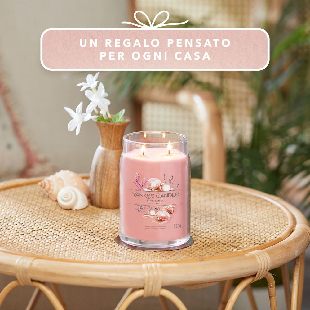 Candela profumata Pink Sands sabbia rosa Yankee Candle