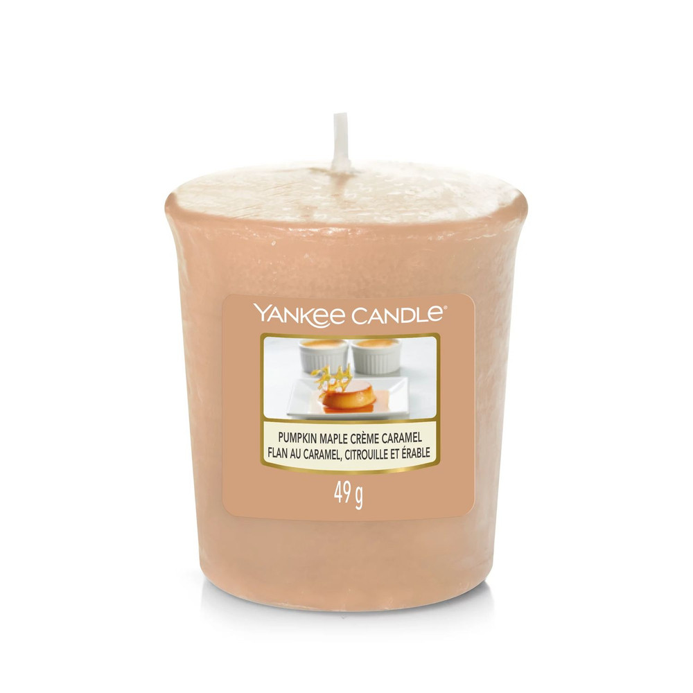Yankee Candle candela profumata piccola Pumpkin Maple Creme Caramel