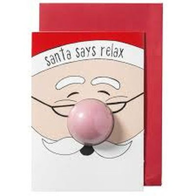 BIGLIETTO AUGURI SANTA SAYS RELAX CARD