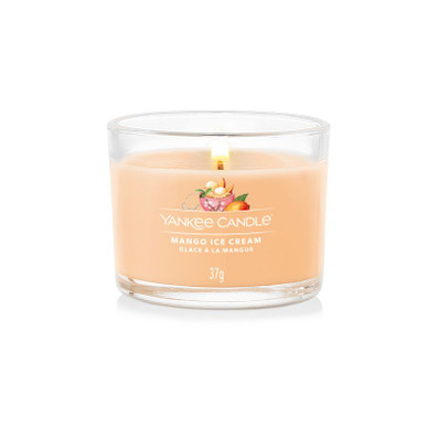 YANKEE CANDLE CANDELA VETRO VOTIVE MANGO ICE CREAM