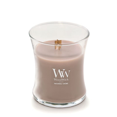 WOODWICK CANDELA MEDIA PATCHOULI CREME