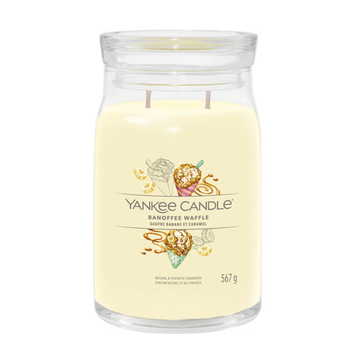 YANKEE CANDLE CANDELA BANOFFEE WAFFLE GRANDE