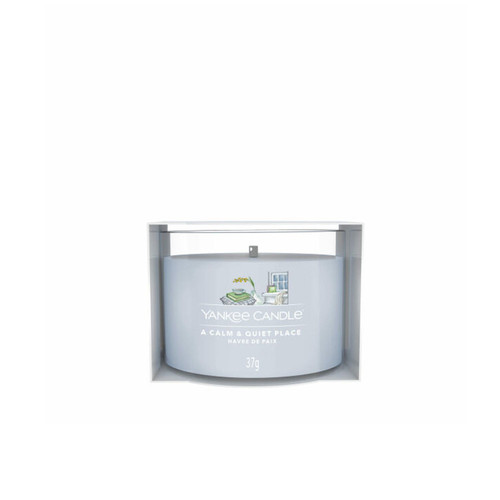 YANKEE CANDLE CANDELA VETRO VOTIVE CALM AND QUIET PLACE