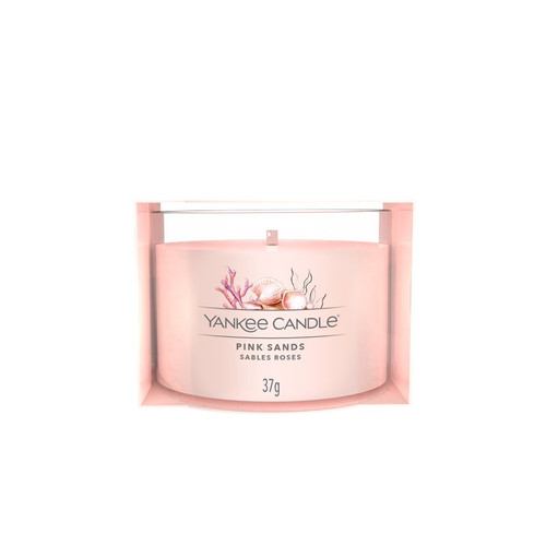 YANKEE CANDLE CANDELA VETRO VOTIVE PINK SANDS