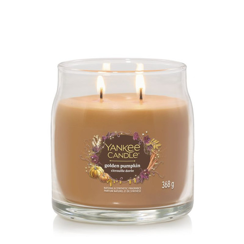 YANKEE CANDLE CANDELA MEDIA GOLDEN PUMPKIN