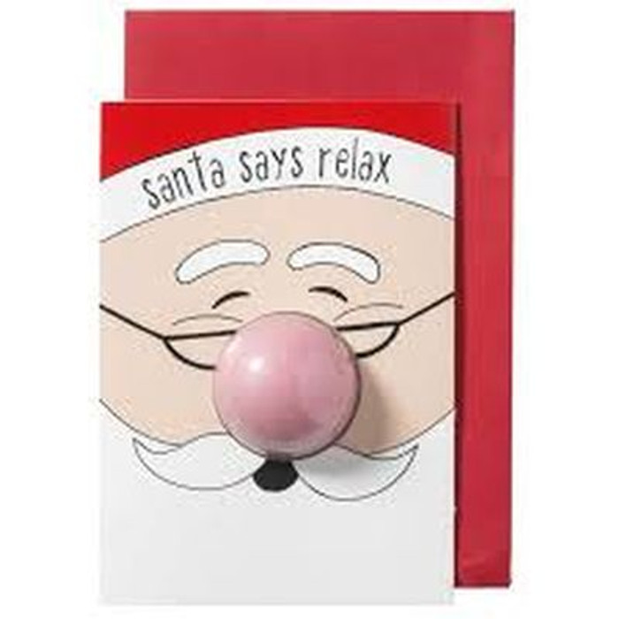 BIGLIETTO AUGURI SANTA SAYS RELAX CARD