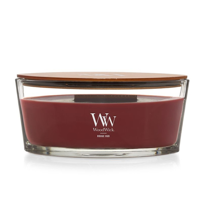 WOODWICK CANDELA ELLIPSE ROUGE OUD