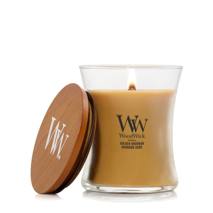 WOODWICK CANDELA MEDIA GOLDEN BOURBON
