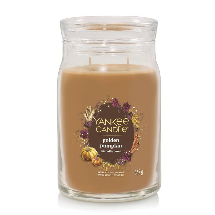 YANKEE CANDLE CANDELA GRANDE GOLDEN PUMPKIN