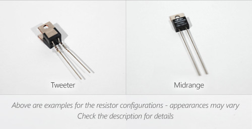 Resistors for the Alida C/S Loudspeaker - appearances may vary