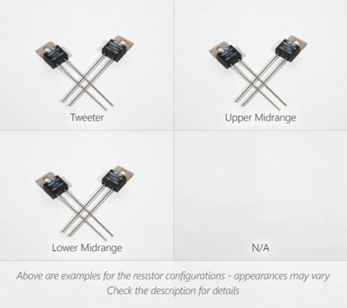 Resistors for the Alexx V Loudspeaker - appearances may vary