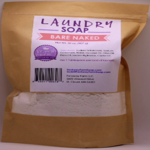Faraway Farm Bare Naked Laundry Soap packaged