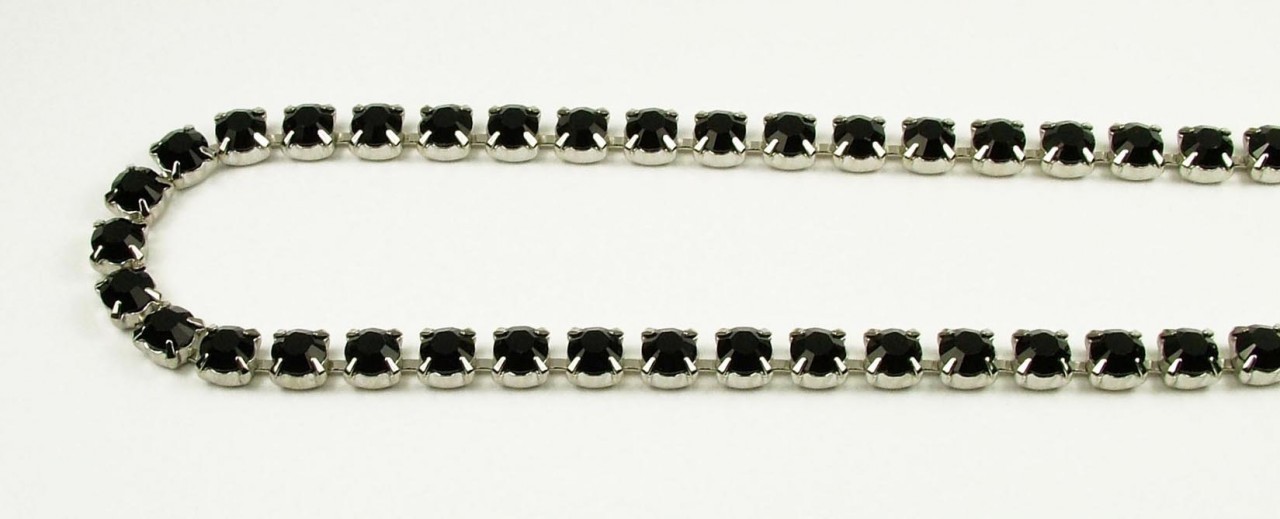 FC17/54A-A-LS:CHAIN 17SS-54/ALT CRYSTAL/LT SAPPHIRE (4.10mm) chain:  purchase by the foot.