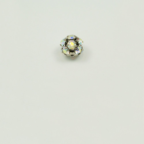 RB8-CRB; 8MM diameter ball with twelve 24PP (3.20mm) Crystal AB rhinestones - 4 pieces per package