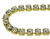 30SS (6.50mm) Crystal rhinestone prongless cup chain, 37 stones per foot
