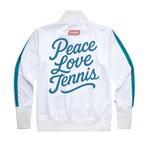 Peace Love Tennis Jacket - White