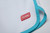 GUNN Monza short white aqua detail.