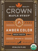 Crown Maple® Amber Color Rich Taste Organic Maple Syrup 375ML (12.7 FL OZ)
