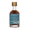 Madagascar Vanilla Infused organic maple syrup 50ML bottle, back label view, for more info check product description
