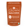 Organic maple sugar 8 oz. bag, front view