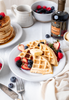 Waffles breakfatst table