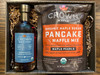 Organic Maple Sugar Pancake Mix with Madagascar Vanilla Infused organic maple syrup in Royal Treatment Box in Box