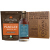 Organic Maple Sugar Pancake Mix with Madagascar Vanilla Infused organic maple syrup with Royal Treatment Box