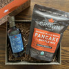 Organic Maple Sugar Pancake Mix with Blueberry organic maple syrup in Royal Treatment Box with Classic Orange Band
