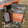 Organic Maple Sugar Pancake Mix with Cinnamon Infused organic maple syrup in Royal Treatment Box