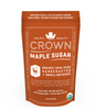 Front label of Crown Maple sugar bag