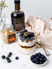 very dark and yogurt parfait with berries