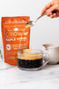 Organic maple sugar bag and coffee