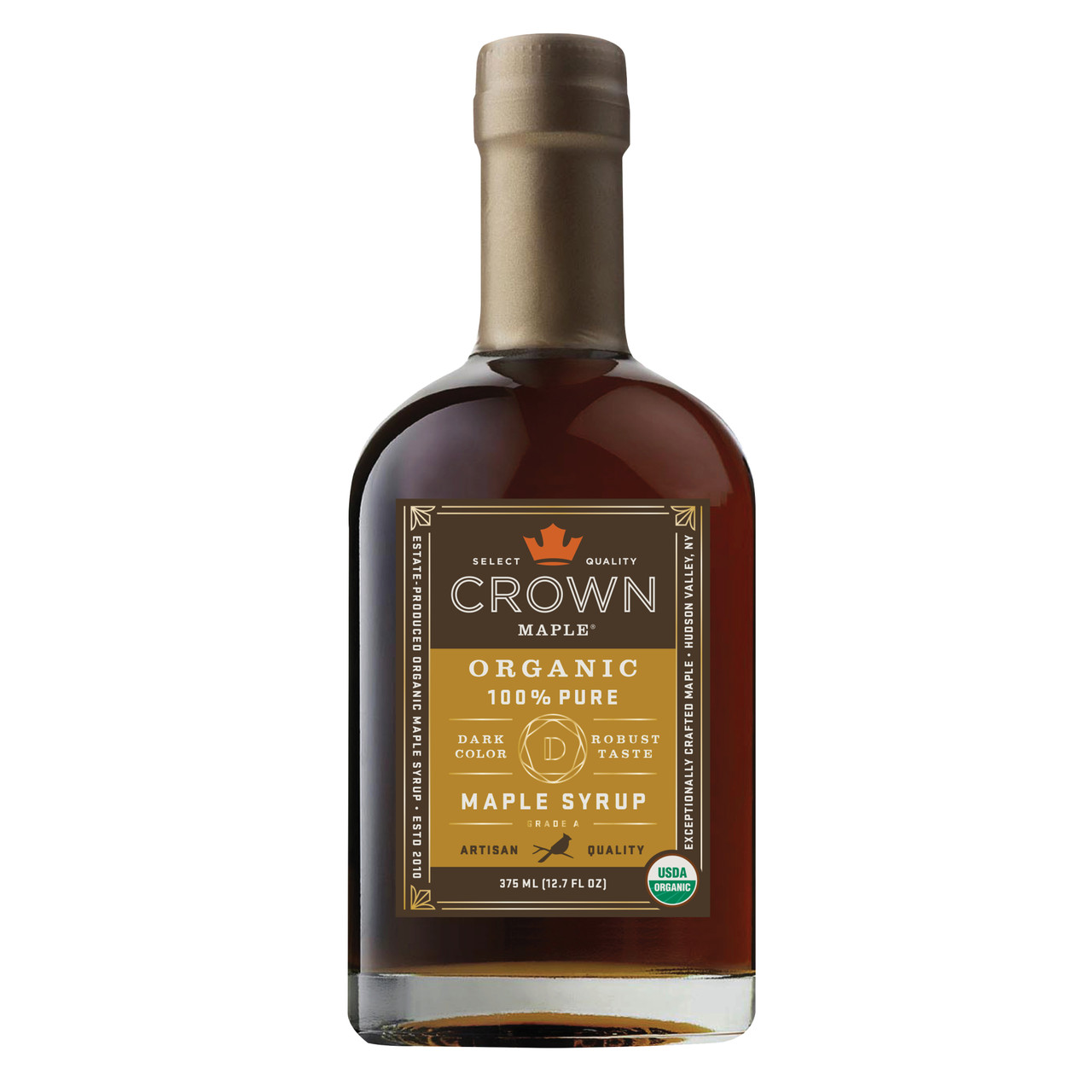 Crown Maple® Organic 100% Pure Dark Color Robust Taste Maple Syrup