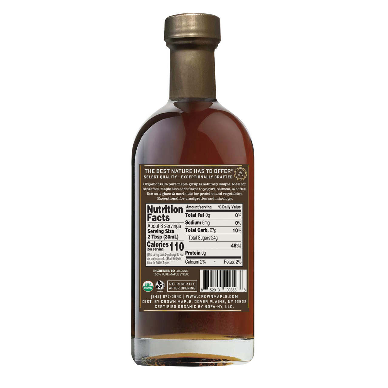 Crown Maple® Organic 100% Pure Amber Color Rich Taste Organic Maple ...