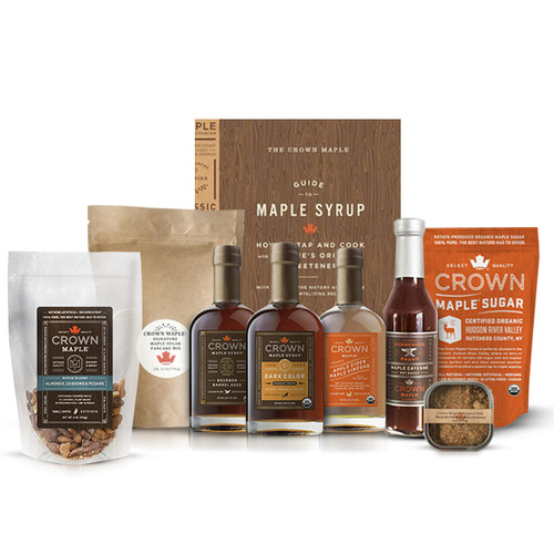 Experience our exceptionally crafted maple products as you indulge in the distinctive flavors and artisan quality of the Crown Maple Signature Collection. 