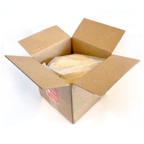 Organic maple sugar 5 oz. bag, back view, for more info check product description