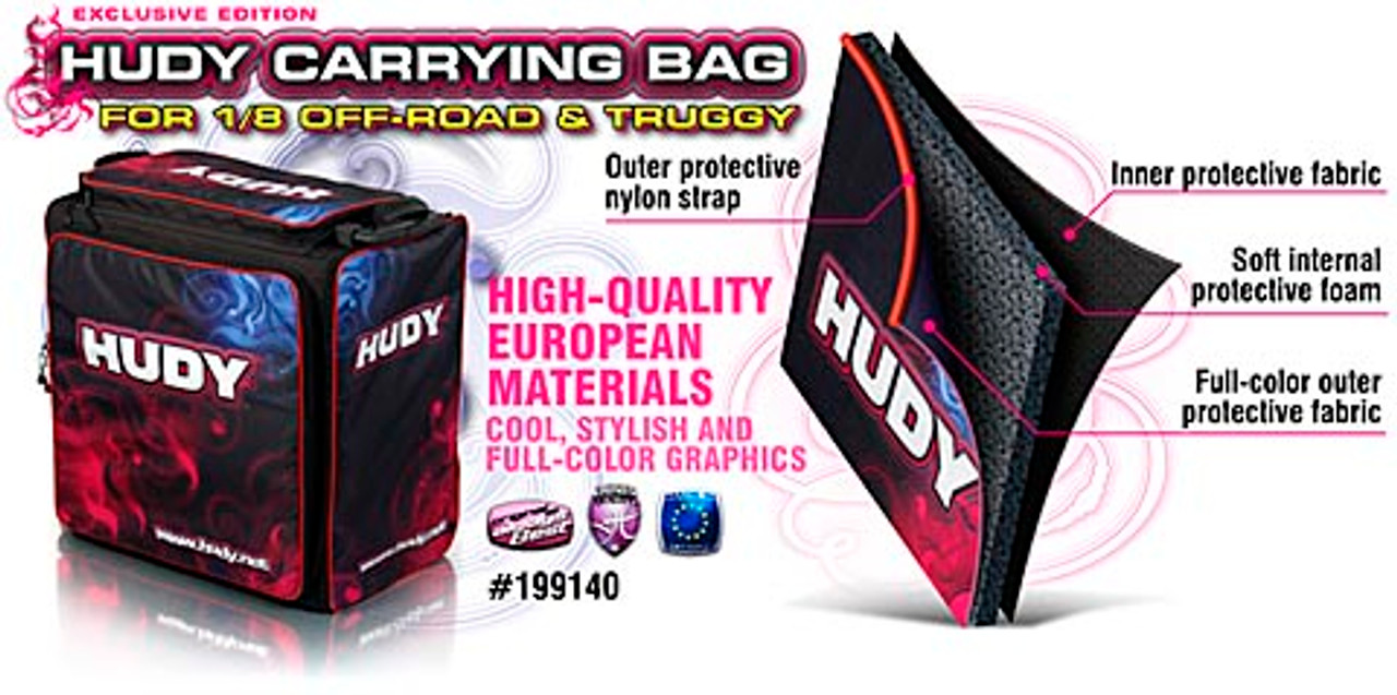 Hudy Carrying Bag + Tool Bag Exclusive Edition For 1/8 RC