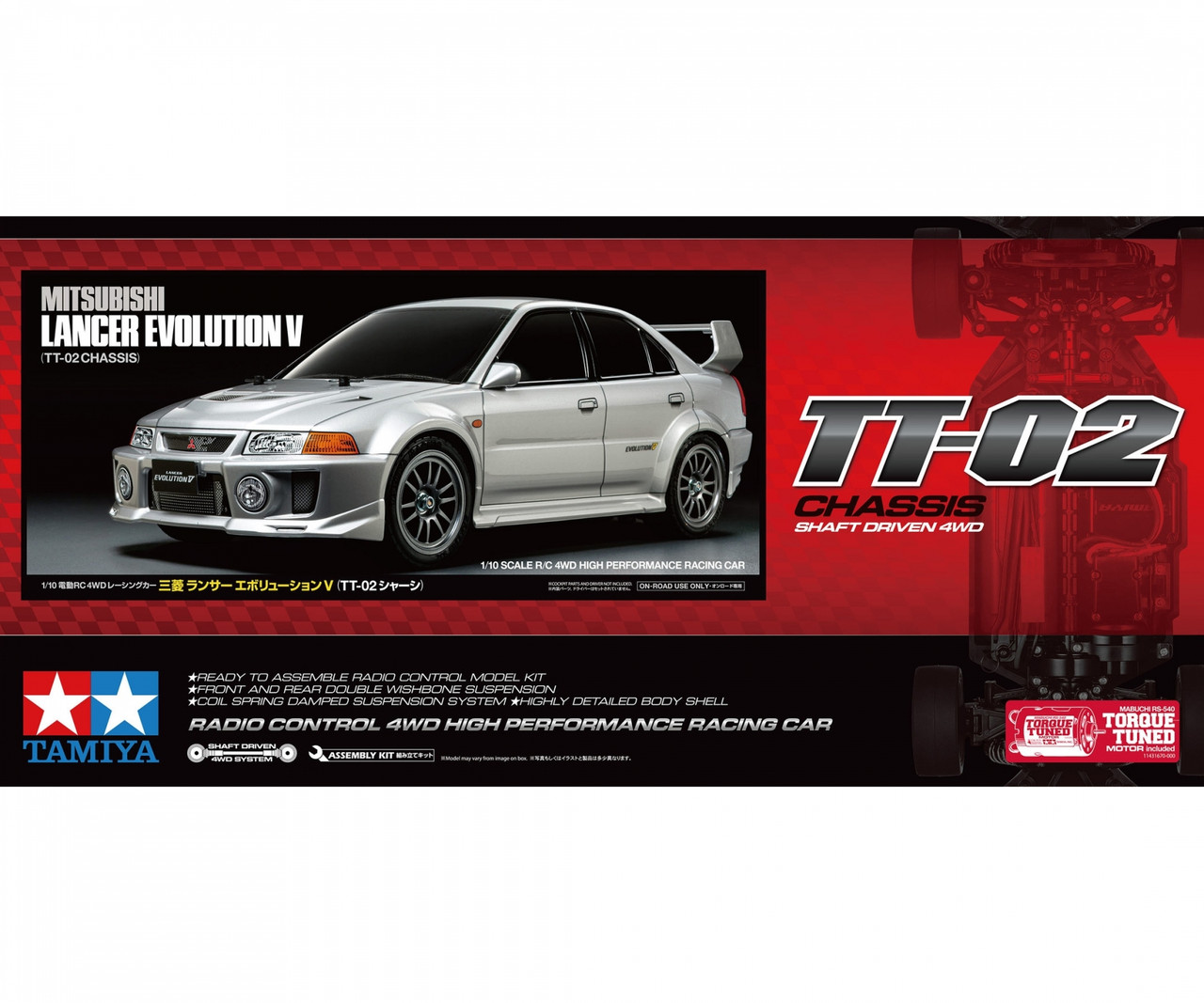 1:10 RC Mitsubishi Lancer Evo V (TT-02) - RC Experts Hobby Shop