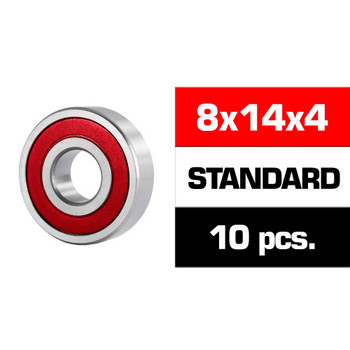 8X14X4MM "HS" RUBBER SEALED BEARING SET (10PCS)