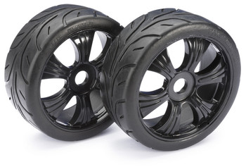 Wheel Set LP Buggy "Street" black 1:8 (2)