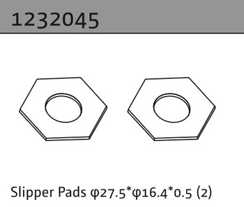 1:10 Aero-X/STiX/SupraSlide » Slipper Pads 27.5*16.4*0.5
