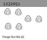 1:10 Aero-X/STiX/SupraSlide » Flange Nut M4 (6)