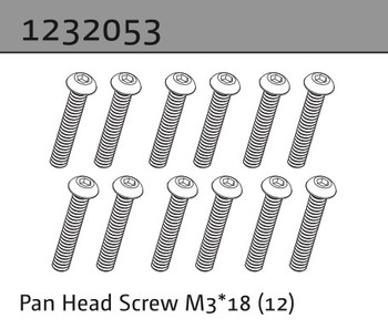 1:10 Aero-X/STiX/SupraSlide » Pan Head Screw M3*18 (10)