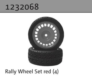 1:10 Aero-X/STiX/SupraSlide » Rally Wheel Set red (4)