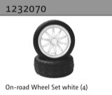 1:10 Aero-X/STiX/SupraSlide » On-road Wheel Set white (4)