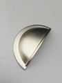 Brushed Nickel cup Handle for Bedroom or Kitchen cupboards