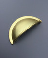 Brushed Brass cup Handle for Bedroom or Kitchen cupboards