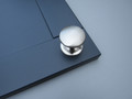 Brushed Nickel Knob Medium Size