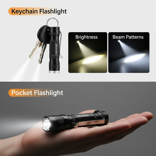 Keychain Flashlights vs. Pocket Flashlights: Which Should You Carry?